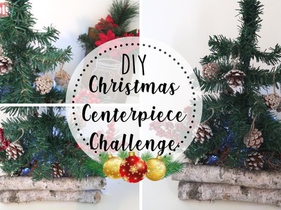 DIY Christmas Centerpiece Challenge | Rustic Christmas Centerpiece | Dollar Tree DIY Decor