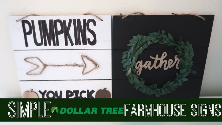 DIY Dollar Tree FarmHouse Signs | $1-3 Farmhouse Signs | Budget Friendly Home Decor | DIY Home Decor