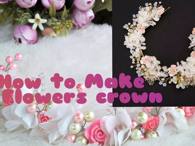 DIY | how to make a flowers crown| tutorial cara membuat hairvine mahkota bunga kekinian (part 1)