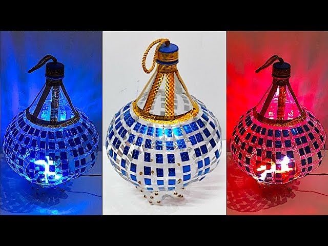 DIY - Lantern.Tealight Holder from plastic bottle - Part 1 | DIY Christmas Decorations Idea