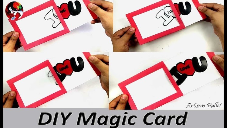 DIY Magic Greeting Card Tutorial|How to Make a Handmade Magic Card|Magic Slider Card