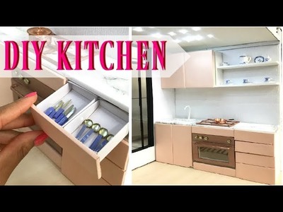 DIY miniature kitchen (doll craft)