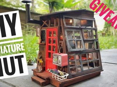 DIY Miniature Wooden Hut [HALLOWEEN GIVEAWAY CONTEST with Robotime]