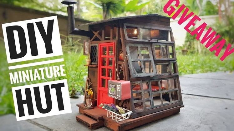 DIY Miniature Wooden Hut [HALLOWEEN GIVEAWAY CONTEST with Robotime]