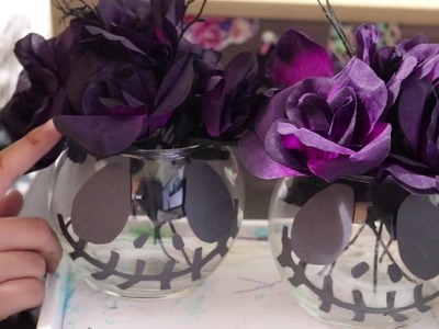 DIY Nightmare Before Christmas Centerpieces ** 99 Cent Store Items**