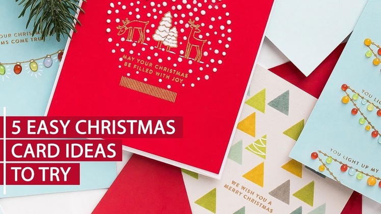 DIY Stamped Christmas Card Ideas to Try!