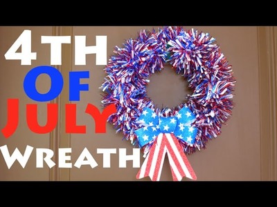 Dollar Store Wreath! 4th of July Independence Day Decoration!