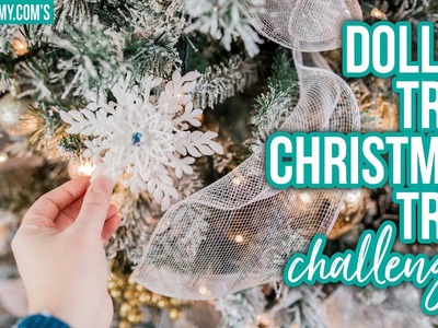 DOLLAR TREE CHRISTMAS TREE DECORATING CHALLENGE!