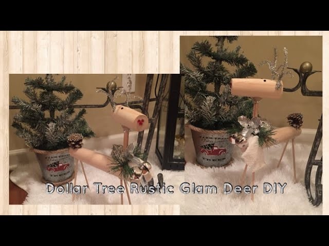 Dollar Tree DIY | Rustic Glam Deer | Christmas 2018