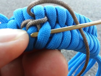 Double center stitching on a fishtail