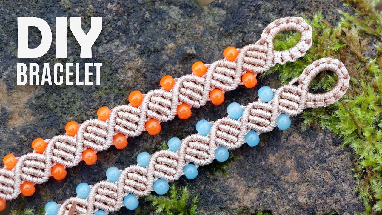 Double Helix DNA Bracelet Tutorial by Macrame School