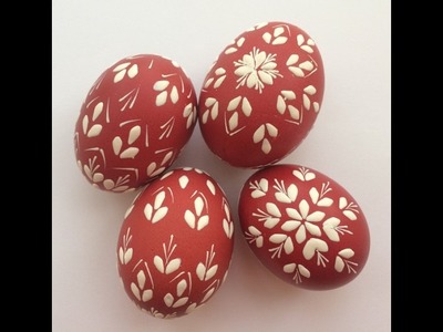 Easter Egg (kraslice, pisanky) European tradition -wax decorating tutorial