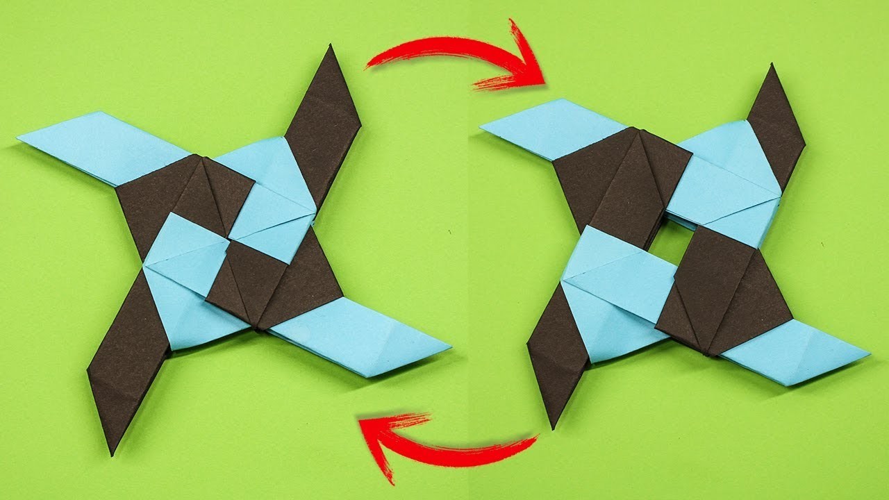 Easy Origami Paper Ninja star How to Make Ninja star Step by Step