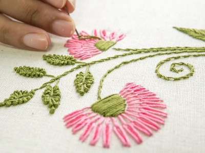 Embroidery Flower Designs Hand Stitching Ideas by HandiWorks