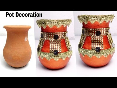 Garba kailash Decoration 2018 | flower pot Decoration | best creativity | Navratri matki Decoration