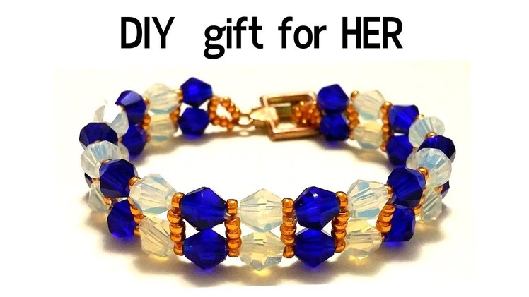 Gift for her. beaded bracelet. How to make an elegant bracelet