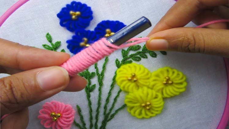 Hand Embroidery,Amazing Tricks,Sewing Hack with Wood Pencil,Super easy embroidery trick