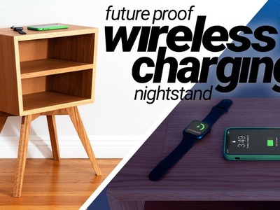 Hidden Wireless Charging Nightstand | DIY Woodworking