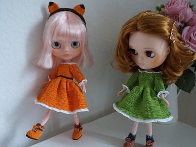 How to crochet doll dresses. doll outfit