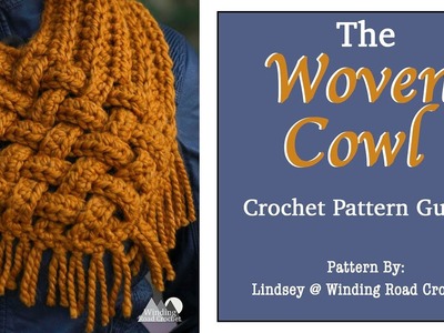 How to Crochet: The Woven Cowl (Scarf) Left Handed Tutorial