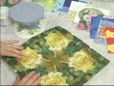 How To Decoupage : How To Decoupage A Glass Platter