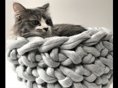 HOW TO HAND CROCHET A CAT BED IN 30 MINUTES