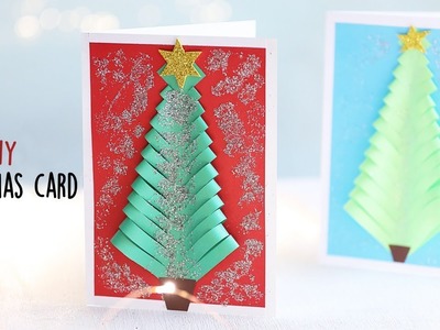 How To Make a Christmas Card | Christmas Tree Card | Cardmaking