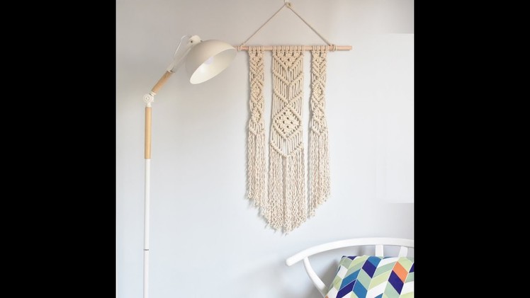 How to make a  Macrame Wall Hanging  (for Beginner)