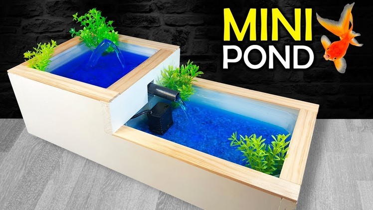 How to Make a MINI POND or WATER FOUNTAIN at Home