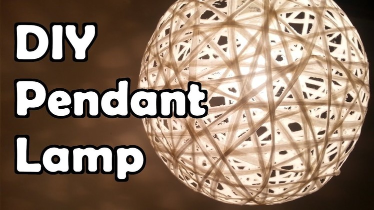 How to make a Modern Pendant Lamp (라피아 전등갓 ,한글자막 있음)