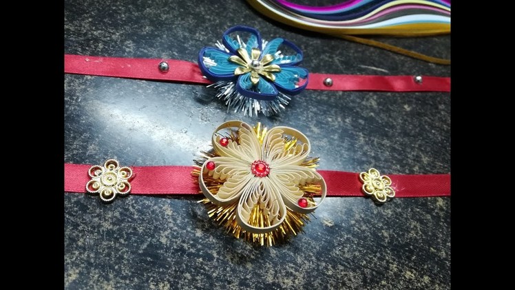 HOW TO MAKE A RAKHI WITH QUILLING !!??