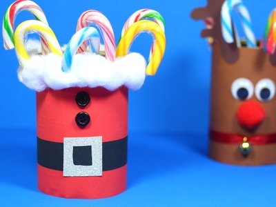 How to Make a Santa Candy Holder | Christmas Crafts for Kids