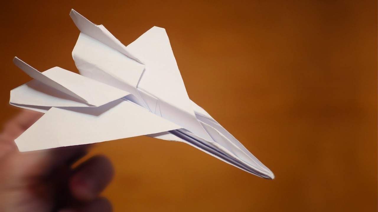 How to make an F-15 Paper Plane, Origami F-15 Jet Fighter Paper Plane