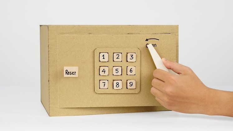 How To Make Cardboard Safe with Combination Number Lock