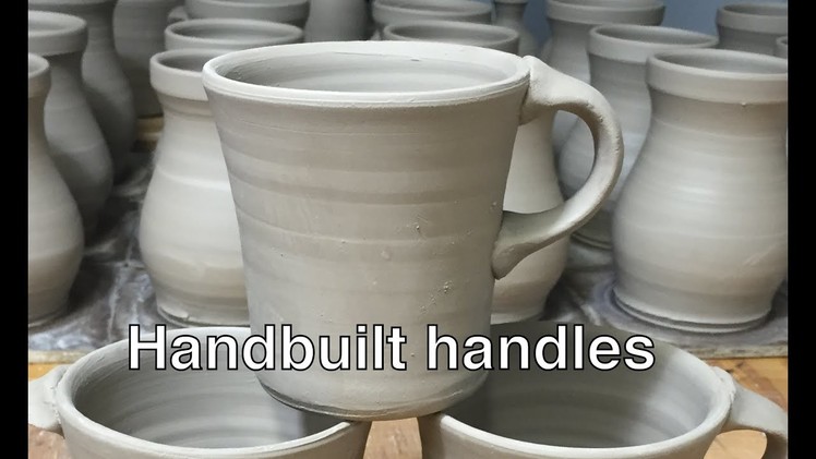How to make Handbuilt handles.  Pulled handle alternative