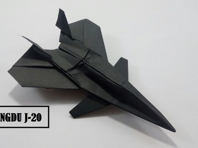 How To Make Paper Airplane - Easy Paper Plane Origami Jet Fighter Is Cool | Cheng du J - 20