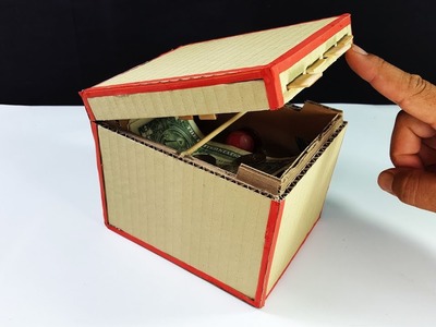 How to Make Safe Cardboard with Combination Lock - Safe DIY