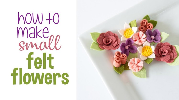 How to make SMALL Felt Flowers - Instagram Live