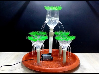 How to make Tabletop Fountain with Plastic Bottles. DIY