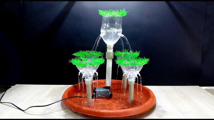 How to make Tabletop Fountain with Plastic Bottles. DIY