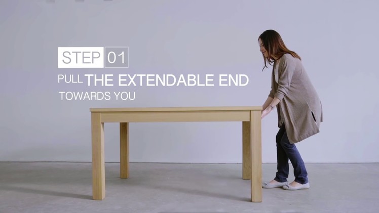 How to Open the Straight Extendable Dining Table