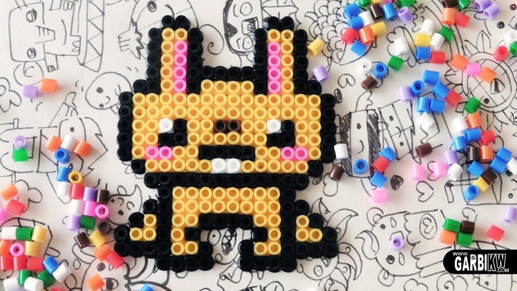 Kawaii Rabbit - Hama Beads Designs by Garbi KW #pixelart