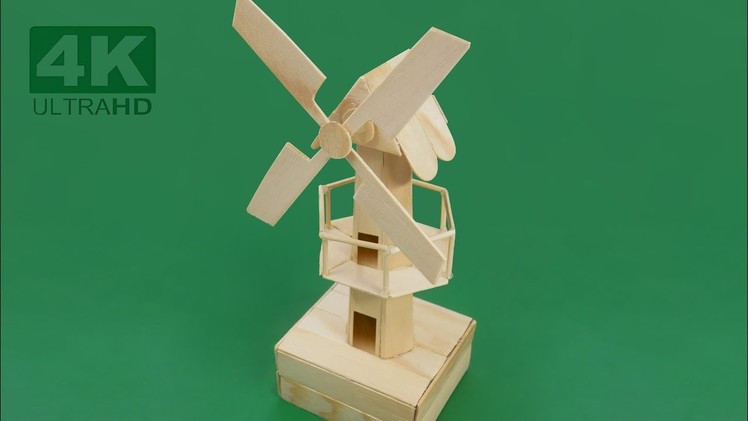 Mini Windmill Homemade by Popsicle stick ice cream