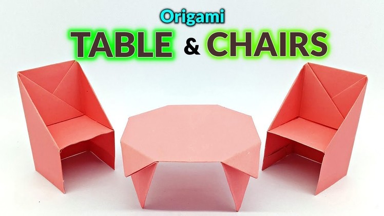 Origami Table & Chairs | Paper Dining Table | Paper Chairs | Tutorial by Origami Arts