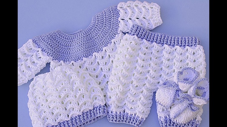 Pants set with jersey very easy Majovel crochet