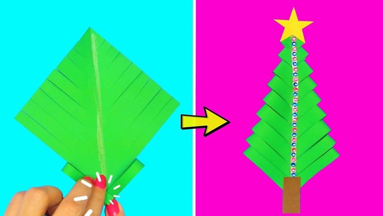 Paper Christmas Tree | Christmas Decoration Ideas With Paper | Christmas Craft Ideas