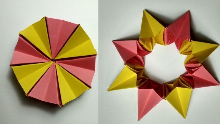 Paper Toys DIY : How To Make Easy Origami Magic Circle - Modular Origami Tutorial