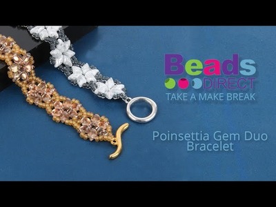 Poinsettia Gem Duo Bracelet | Take a Make Break with Sarah Millsop