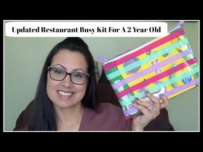 Restaurant Busy Kit For A 2 Year Old