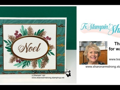 Stampin' Up! Peaceful Noel Holiday Card